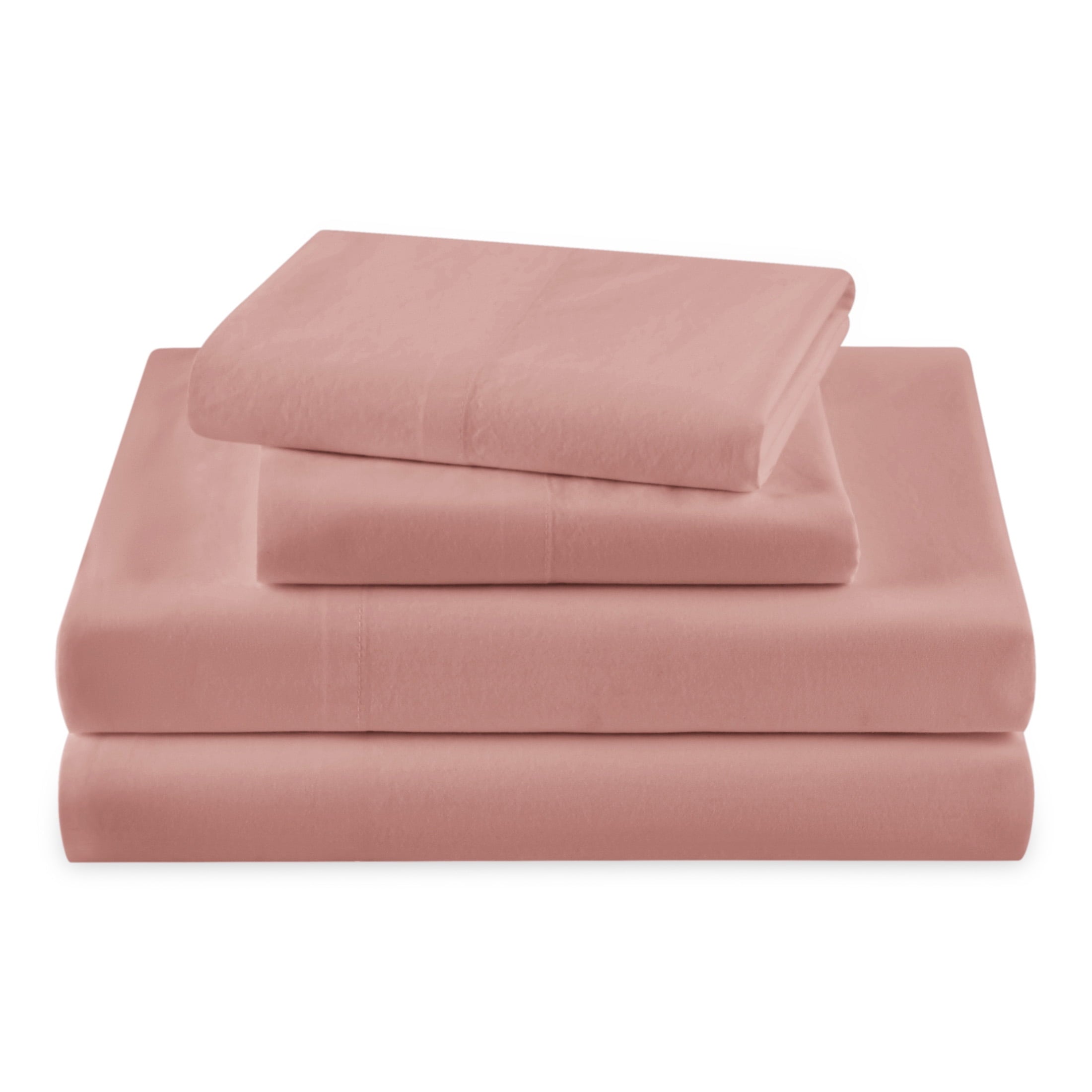 Beautiful Botanical 4-Piece 100% Cotton Washed Percale White Sheet Set, Queen by Drew Barrymore