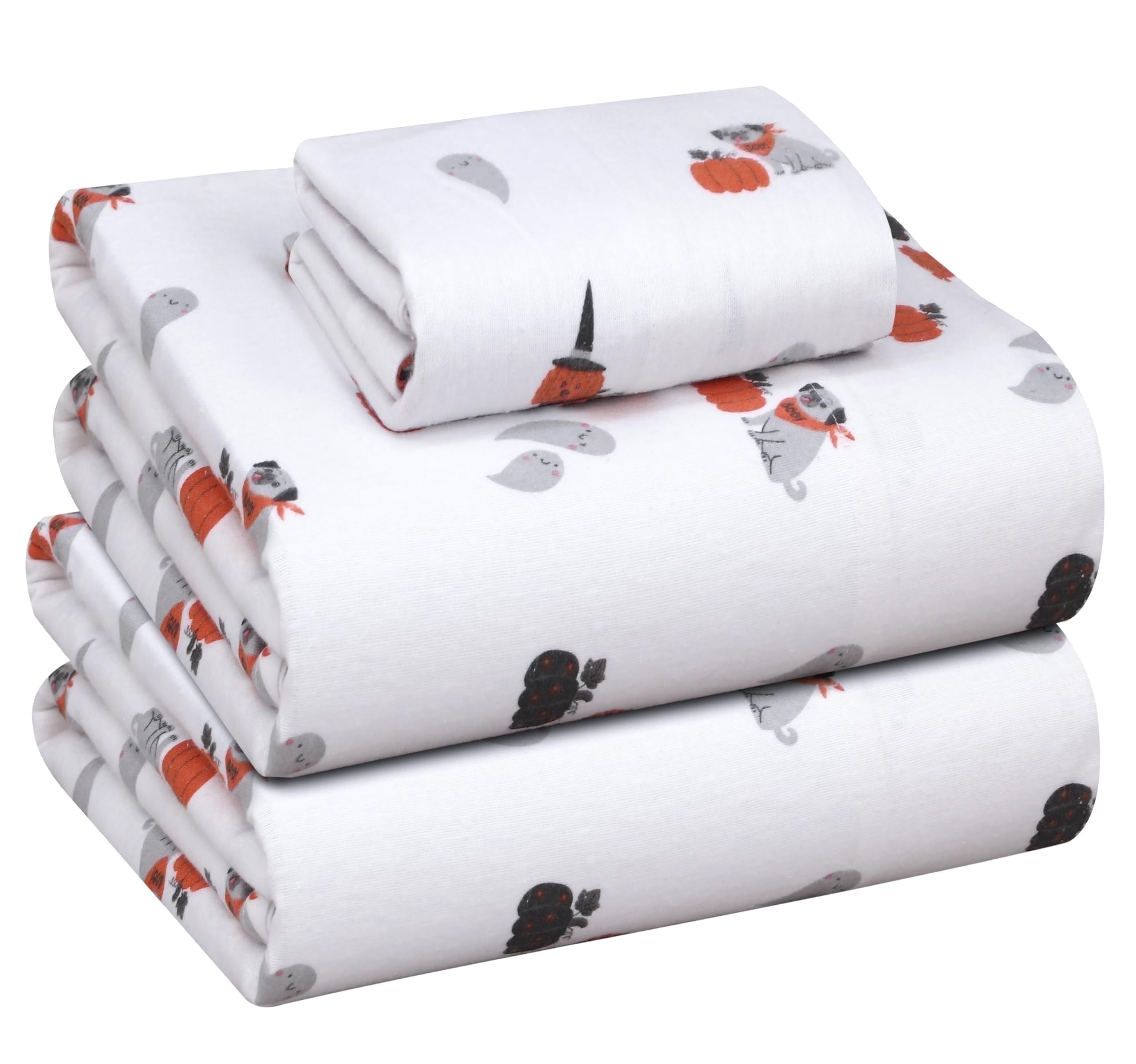 RUVANTI Flannel Sheets Queen Size - 100% Cotton Double Brushed Bed Sheets, Deep Pockets 16 Inches Queen Sheet Set, All Seasons Breathable & Extra Soft - Warm & Cozy, 4 Piece, Red Plaid