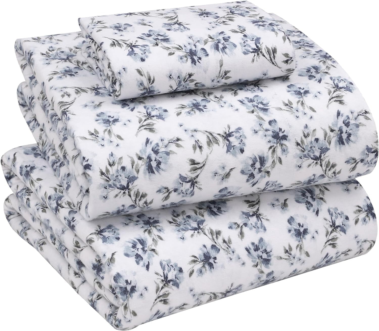 RUVANTI Flannel Sheets Queen Size - 100% Cotton Double Brushed Bed Sheets, Deep Pockets 16 Inches Queen Sheet Set, All Seasons Breathable & Extra Soft - Warm & Cozy, 4 Piece, Red Plaid