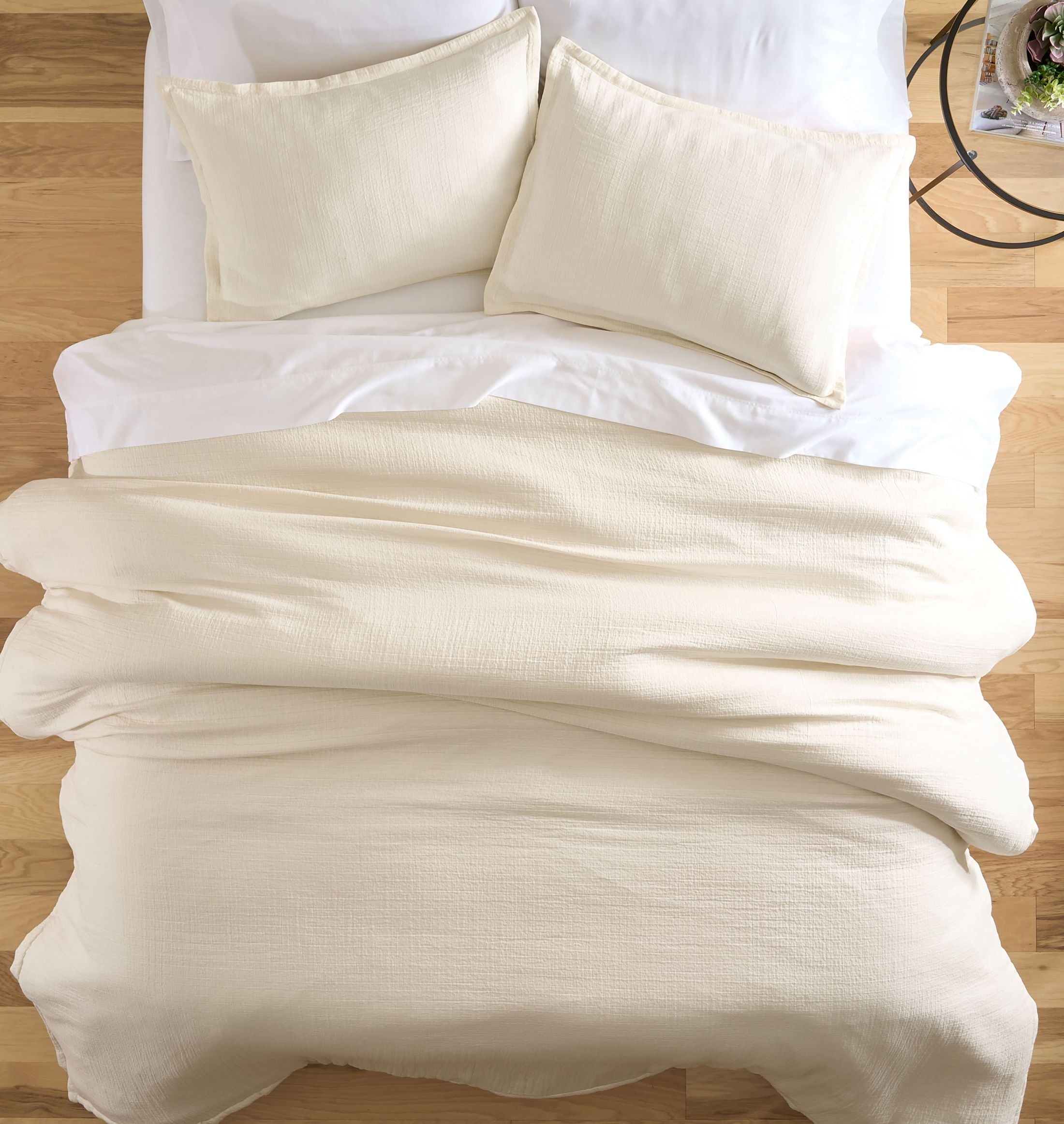 Better Homes & Gardens 3-Piece Cream Gauze Comforter Set, Adult Full/Queen